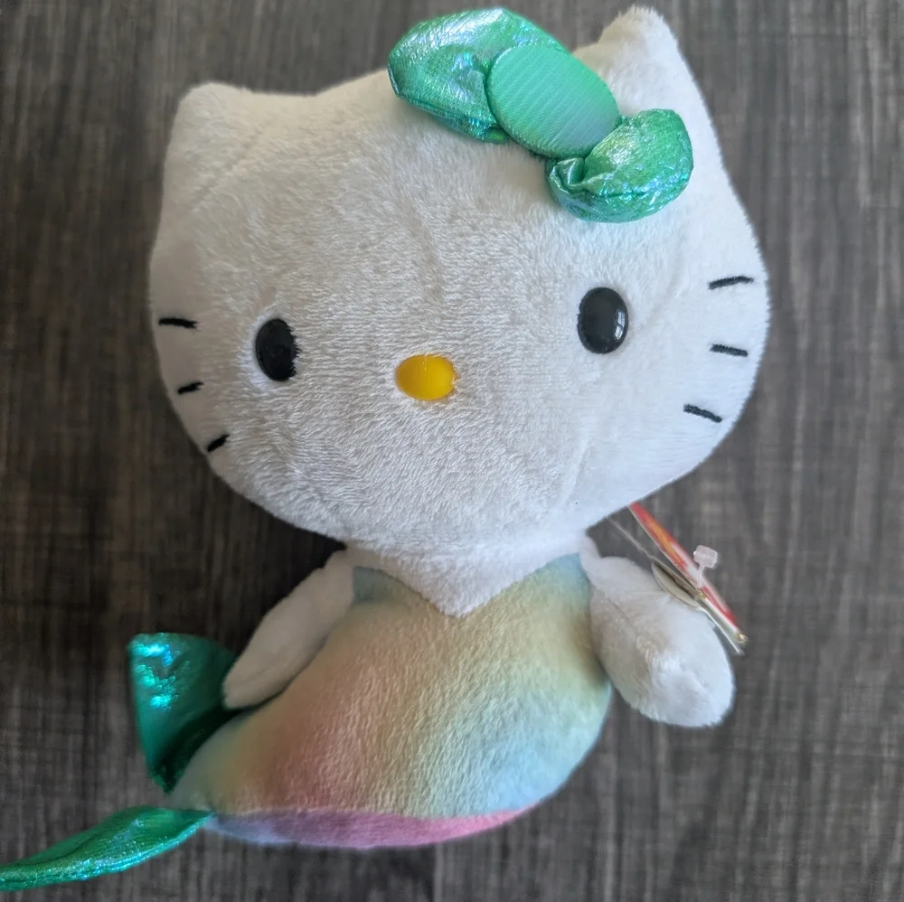TY Hello Kitty Mermaid Plush Toy With Tag - Picture 1 of 7